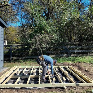 59K views · 330 reactions | Brad shows how to build a floating deck...