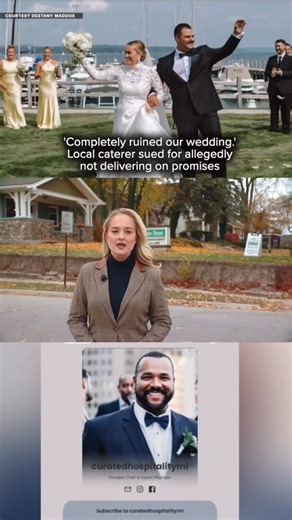 11K views · 52 reactions | A local caterer and chef is now being sued and has a complaint filed against him with the Michigan Attorney General’s Office after local brides claim that what he’s promising to deliver on their wedding days is not what they receive. | WXYZ-TV Channel 7 | Facebook