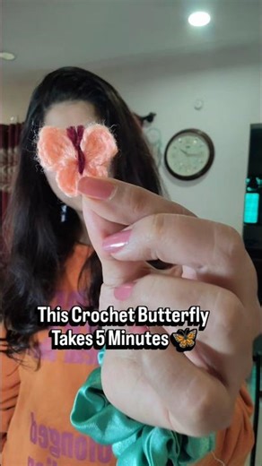Quick and Easy 5 Minutes Crochet Butterfly 🦋 Save this Tutorial ‪@dpkrochets‬
