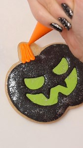 392K views · 1.3K reactions | Let me know what cookie design you'd like to see next! I used royal icing and silver Tinker Dust from Bakell to decorate these Halloween cookies. Love it when the cookies match my nails  | SweetAmbs | Facebook