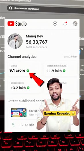 “90M Shorts Views 😮 — My Real Earnings 🤑 Revealed!”