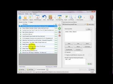 Rename mp3/mp4 files using ID3 tags