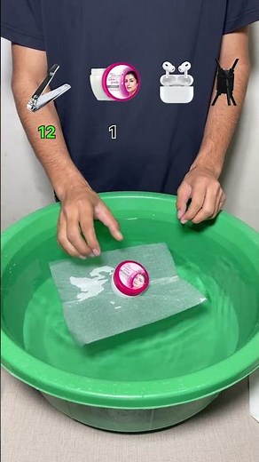 TAKE A GUESS! How Many Tissues Can Hold These Items? (Nail Cutter + Fair&Lovely + Ear Pods + More)