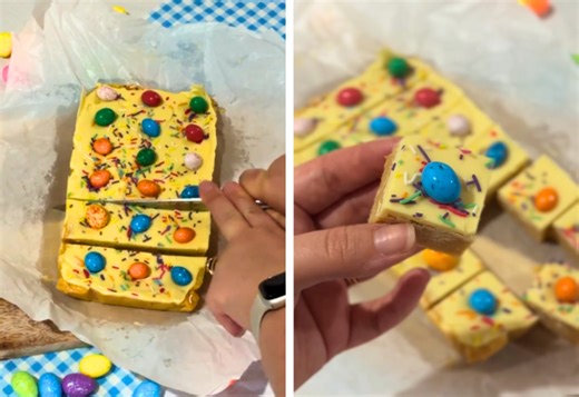 Speckled Easter Egg Slice