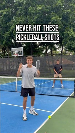 Never hit these shots in pickleball! 🪎🏆 #pickleball #pickleballtips