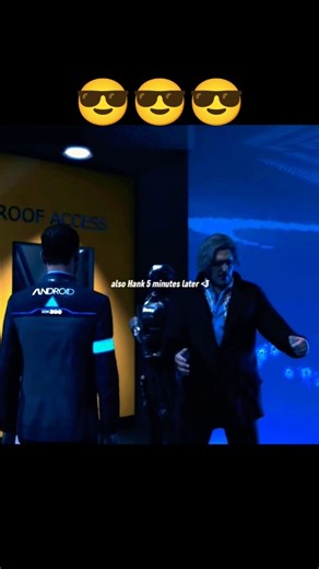 dbh Hank crazy moments and Connor also💀#dbh#connor#edit#detroitbecomehumanedit#shorts#trendingshorts