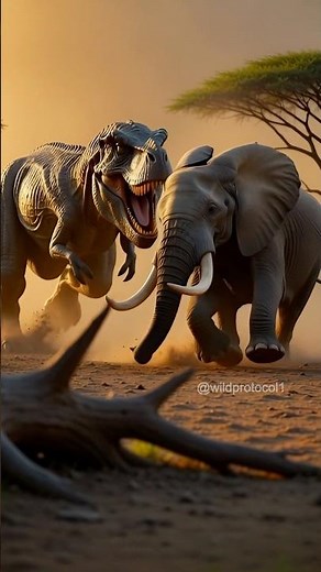 T-Rex vs Elephant