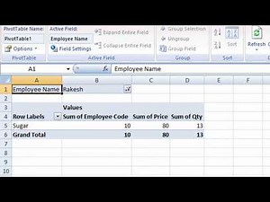 Pivot table in Microsoft Excel 2007‪@COMPUTEREXCELSOLUTION‬