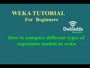How to compare regression models in weka | Weka Tutorial