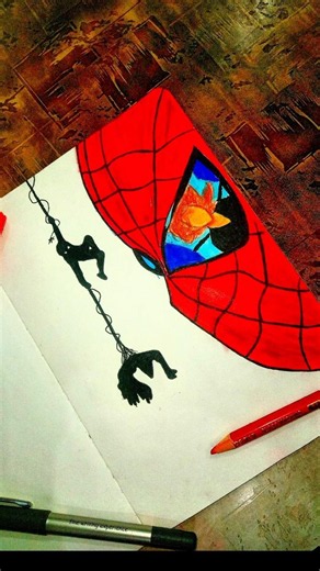 Spider-Man & Mary Jane Iconic Scene Drawing ✍️🕷️ #shorts #spiderman