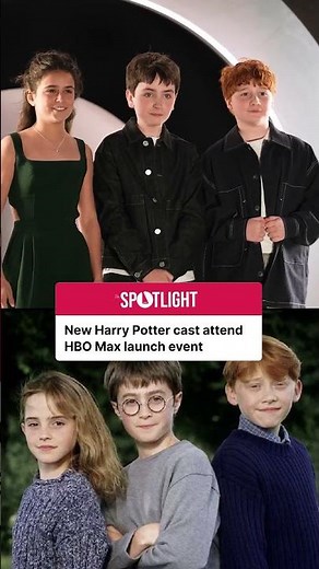New Harry Potter trio attend HBO Max launch event