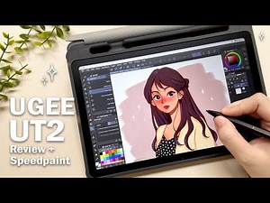 ☕️ Ugee UT2 Fun Drawing Pad Unboxing And Review + Painting Process