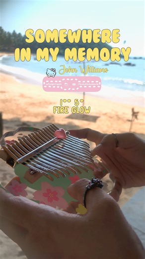 Somewhere in My Memory *⁠.⁠✧∘⁠˚⁠˳⁠° 'Home Alone' Theme Song #kalimbatabs #acrylickalimba #beach