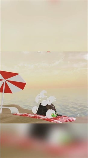 Relajación bajo el sol: Gaster & Chara #roblox #animation