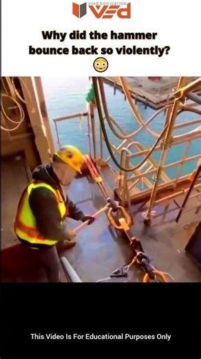 Why Did the Hammer Fly Back? 😳 | Physics of Stored Energy #shorts #viral