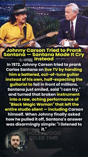 Johnny Carson Tried to Carlos Santana — Santana Made It Cry Instead #shorts