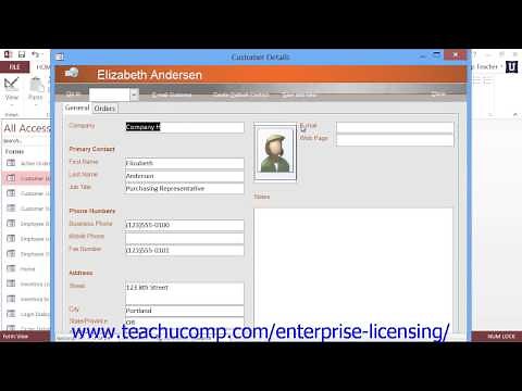 Microsoft Office Access Tutorial 2013 Databases 1.3 Employee Group Training