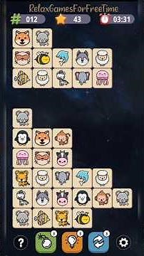 Connect Animal - connect logic puzzle finding object link brain game Level 12 gameplay walkthrough