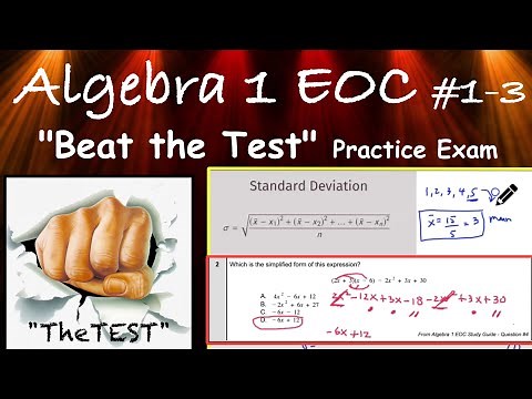 Algebra 1 EOC - #1-3 "Beat the Test" Practice Exam