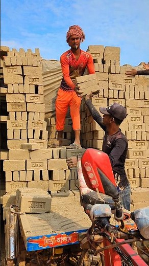 Watch how a brick kiln is expertly prepared for the brick-firing process. 🧱🔥