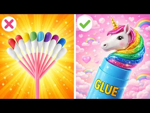 TOP 99 EASY CRAFTS FOR SCHOOL 🌈 Rainbow Drawing Challenge 🌈 9 Craft Ideas By 123 GO