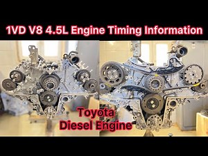1VD-FTV 4.5L V8 Engine Timing Chain Replacement || Timing Marks Setting Of Toyota Land Cruiser