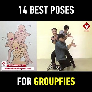 9GAG: Go Fun The World on Instagram: "The shooting poses you should try with friends. 🎎Follow @9gag - - 🎥 vgag69 | FB 🎨 yuukitokuda | Twitter - - #9gag #groupfie #pose #yuukitokuda #徳田有希 #photography"