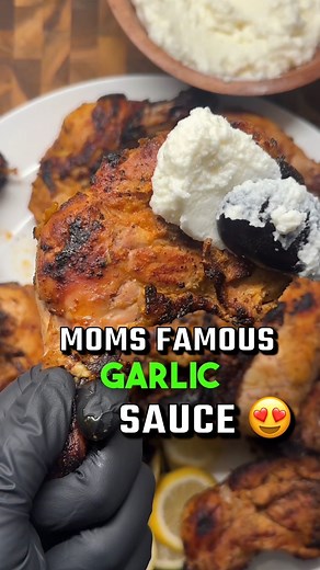 Karim Saad on Instagram: "My moms Long Awaited Garlic Toom Recipe 😍 it’s the best sauce ever! Ingredients: 9 garlic cloves 1 cube of ICE espresso cup of milk Around 1 cup of oil Around 1 lemon Around 1.5 tsp salt Instructions: 1. in a glass measuring cup add your garlic, ice, and milk then blitz until completely smooth 2. Slowly drizzle in your oil while blending until the desired consistency is reached 3. Add lemon and salt and adjust the flavors to your preferences 4. Enjoy in wraps, b