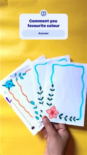 🌸Beautiful front page designs project ideas. #frontpagedesign #schoolproject #borderdesign