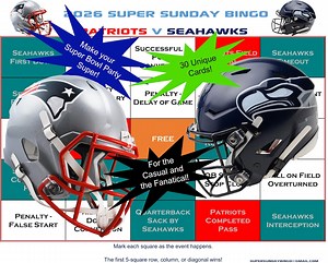 Le bingo du Super Bowl est de retour en 2026, de vraies parties de football, 30 cartes imprimables uniques (téléchargement numérique) - Etsy France
