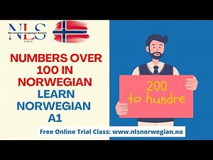 Learn Norwegian | Numbers over 100 in Norwegian | Tall over ett hundre på norsk | Episode 165 | A1