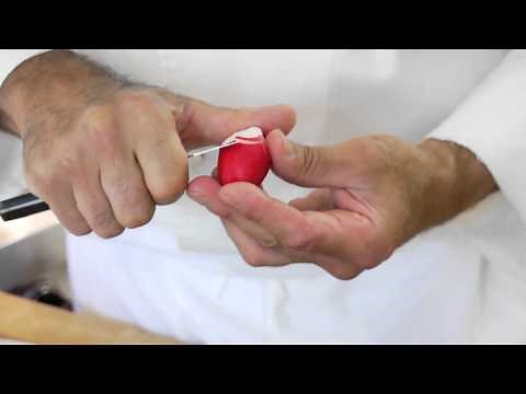 Carving Decorative Radishes : Chef Techniques