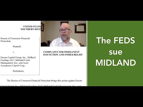 Midland Funding: SUED for debt collection violations!
