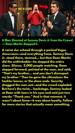 A Man Shouted at Sammy Davis Jr from the Crowd — Dean Martin Stopped the Show!