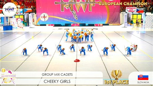 7.6K views · 63 reactions | 磊GROUP MIX CADETS/EUROPEAN CHAMPION磊 | MWF - Majorette-sport WORLD Federation | Facebook