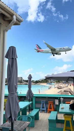 Sipping Coffee While Planes Land Overhead ☕✈️ | St. Martin Dream”