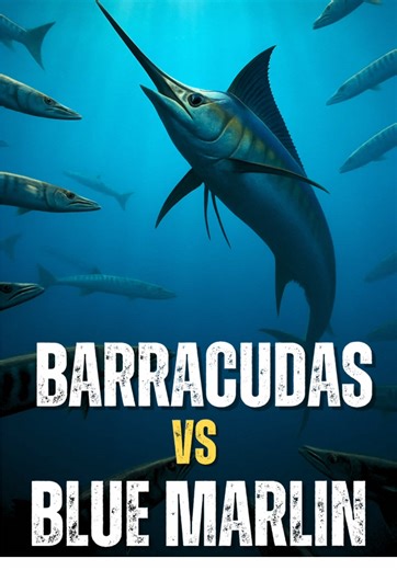 Barracudas vs Blue Marlin… How many Barracuda’s would it take working together as a team to bring down the BIGGEST OF THE BIG Blue Marlin? OCEAN BATTLE #fish #blue #marlin #ocean #fishing #battle #challenge #bluemarlin #vs #barracuda #fisherman #saltlife #oceanlife #marine #podcast #podcasting #1v1 #podcastshow #pidcastclips