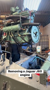 Removing a Jaguar J60 engine | Midland Military Vehicles