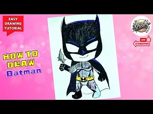 How To Draw Batman with pencil and color - Easy Step by step | Pencil Artistry