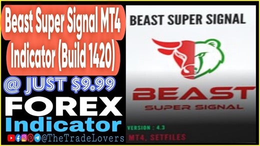 Beast Super Signal Indicator V1.0 MT4 (Works on Build 1422 ) | Forex MT4 Indicator