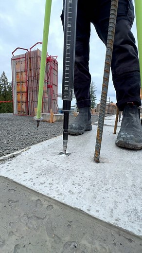 Aidan | SDP Concrete Ltd. | Wall layout and benchmark transfer with the total station. ⠀ ⠀ Instrument: Leica iCR70, CC80, AP20 AutoPole⠀ Software: Leica iCON ⠀ ⠀... | Instagram