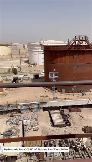 Hydrostatic test of three SLOPS external floating roof storage tank which has built by MehrArad Energy Development Co. & design by me based on API 650.I would appreciate my colleague in this company… | Saeed Mirzaee