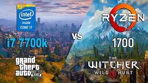 Ryzen 7 1700 vs i7 7700K in GTA 5 and Witcher 3 (GTX 1070)