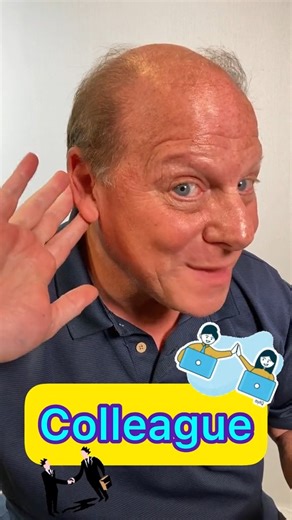Paul Gruber | How do you say colleague? #colleague #englishonline #accentreduction #speaklikeanative #esl #englishclass | Instagram