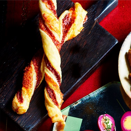 Crispy Marmite cheese straws recipe