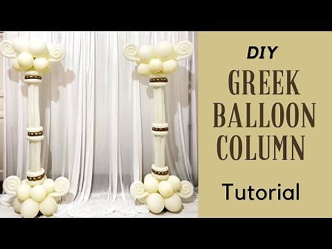Greek Balloon Column tutorial | How? | DIY