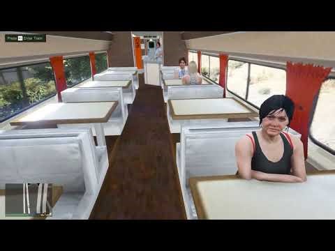 Touring the Amtrak Passenger Train in GTA 5 🚆 | GTA V Realistic Train Ride