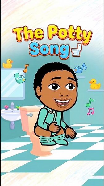 When potty time becomes party time 🥳 #kidssongs #parenting #cartoon