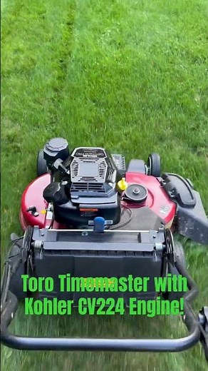Kohler CV224 Toro Timemaster! Look at those stripes! #lawncare #torotimemaster #kohlercommandpro