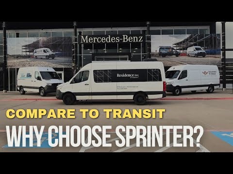 Compare the Mercedes-Benz Sprinter Cargo Van to the Ford Transit